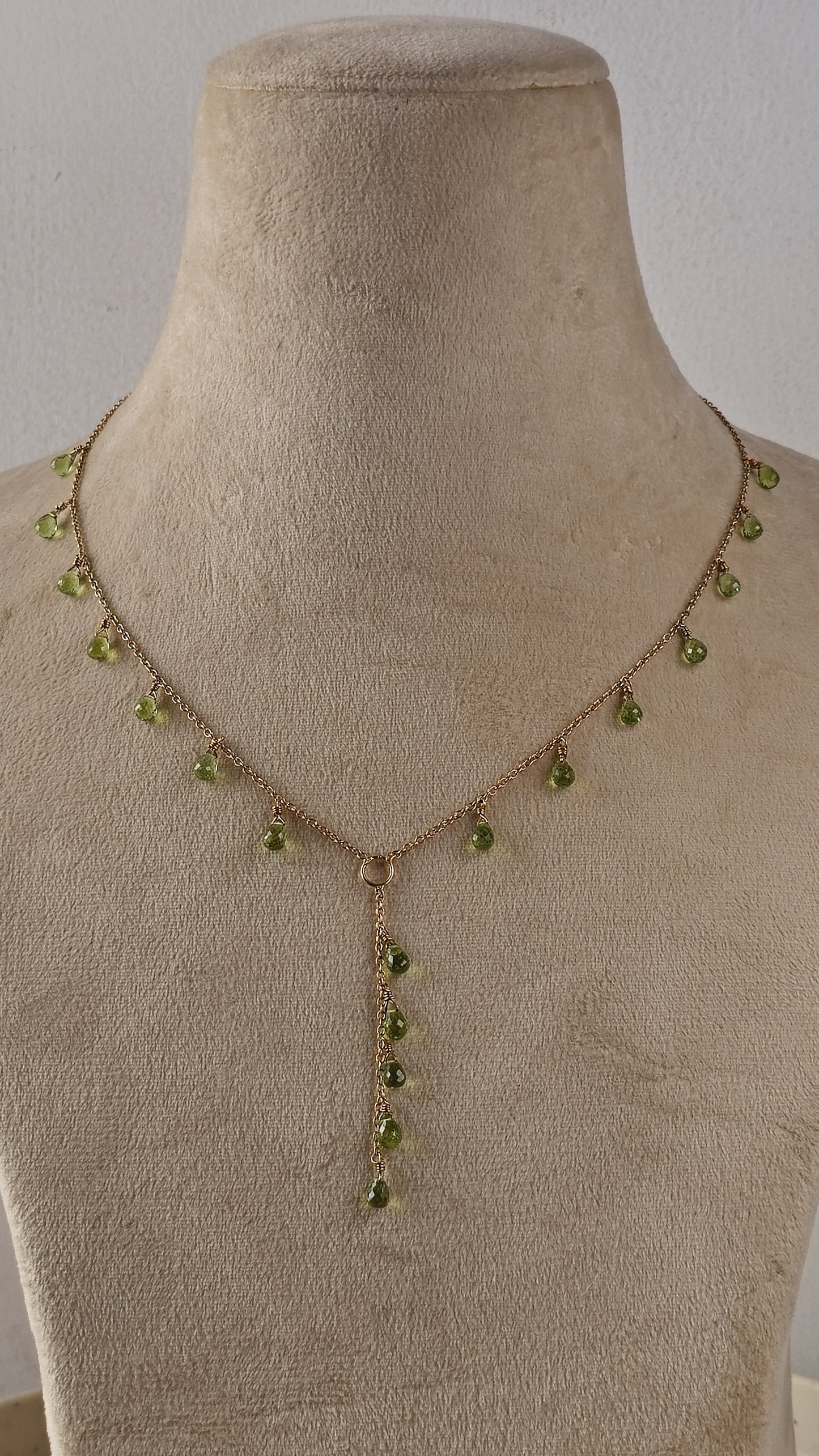 Green Dahlia - 22K Gold Plated Necklet