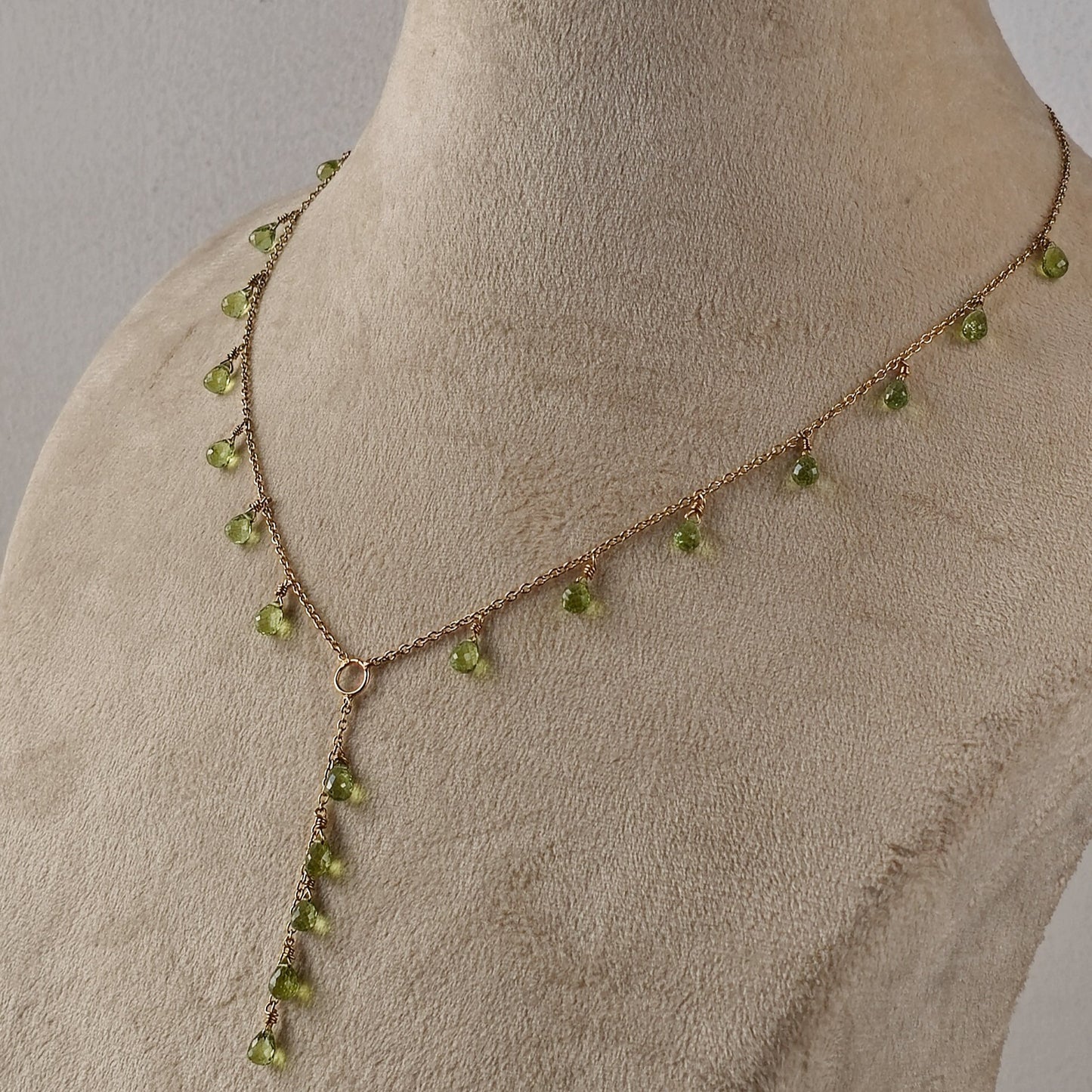 Green Dahlia - 22K Gold Plated Necklet