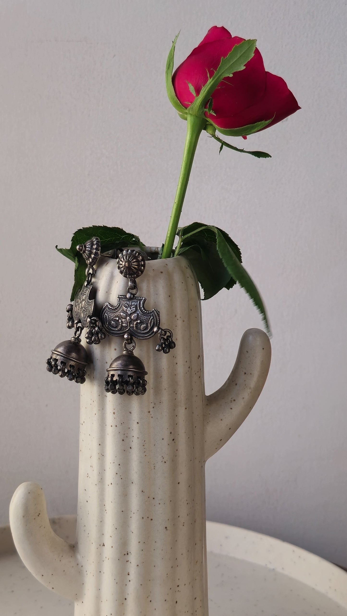 Noorani - Oxidised Jhumka