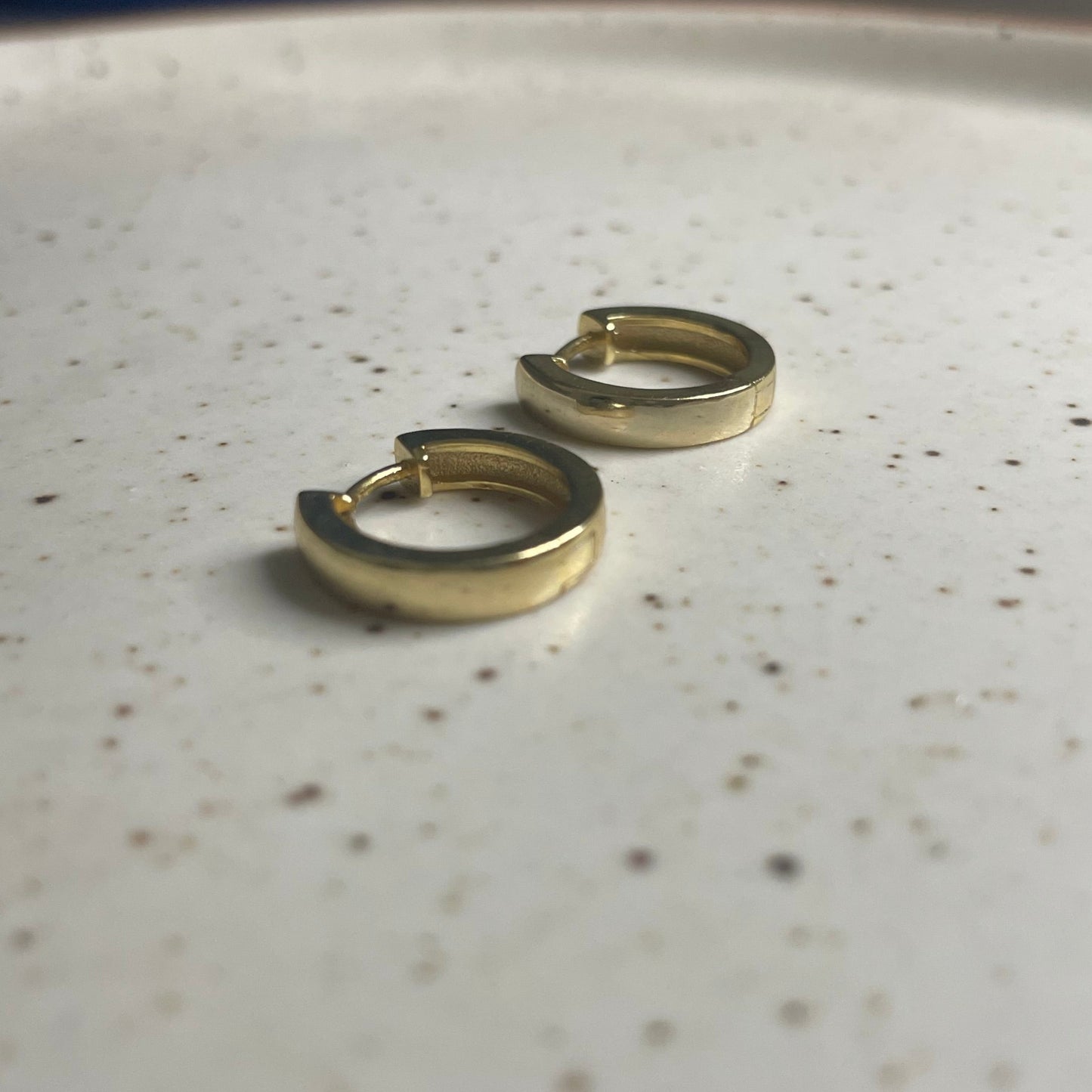 Classic Gold plated Huggie Hoops Small