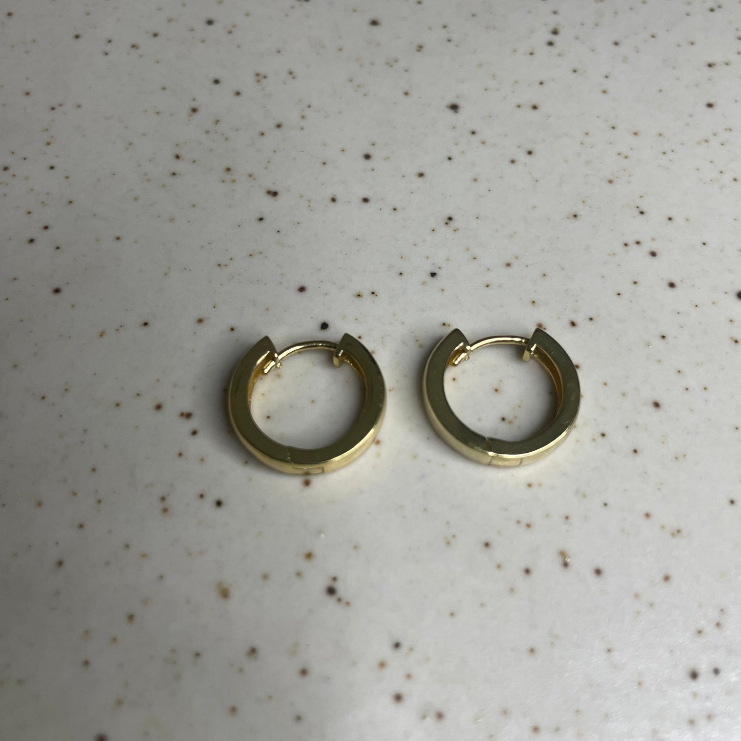 Classic Gold plated Huggie Hoops Small