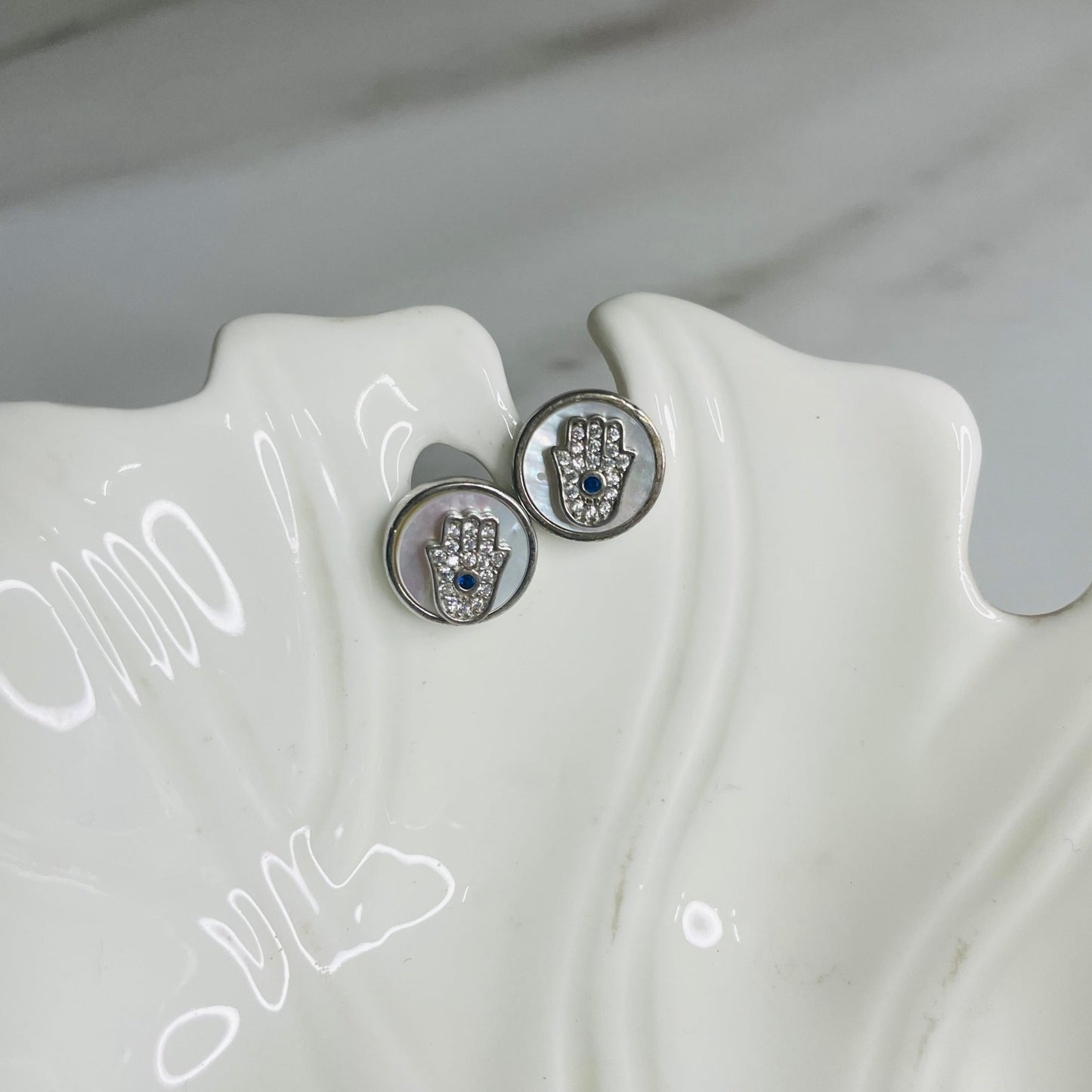 Hamsa Stud Earrings
