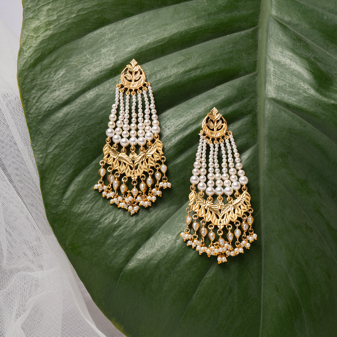 Tabassum - 22K Gold Plated Jhumka