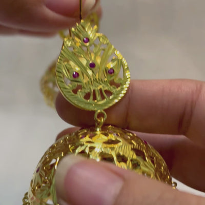 Tokri - 22K Gold Plated Jhumka