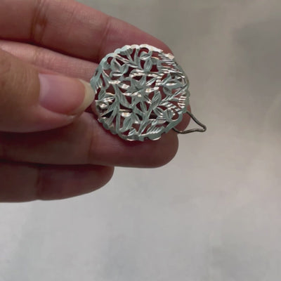 Nafeesa - Shiny Silver Hairpin