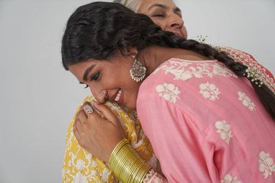 Ira Pearls - Shiny Silver Jhumka | Silver Jewellery by Gulaal Jewels