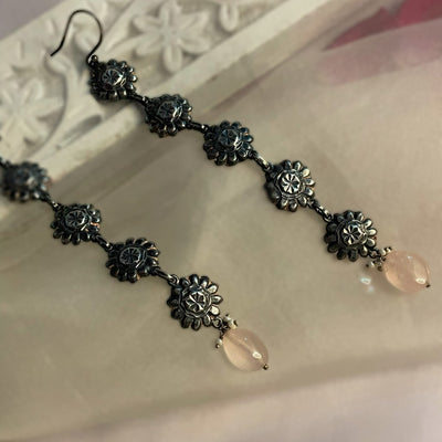 Maina - Oxidised Earrings | Silver Jewellery by Gulaal Jewels