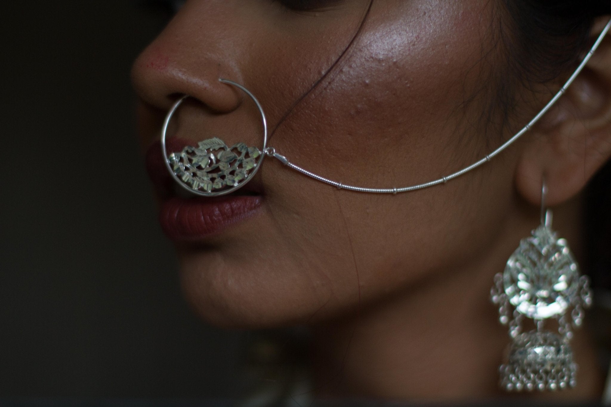 Nath(Nosepins) and Hairpins - Gulaal Jewels