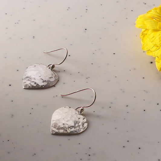 Priti - Shiny Silver Earrings