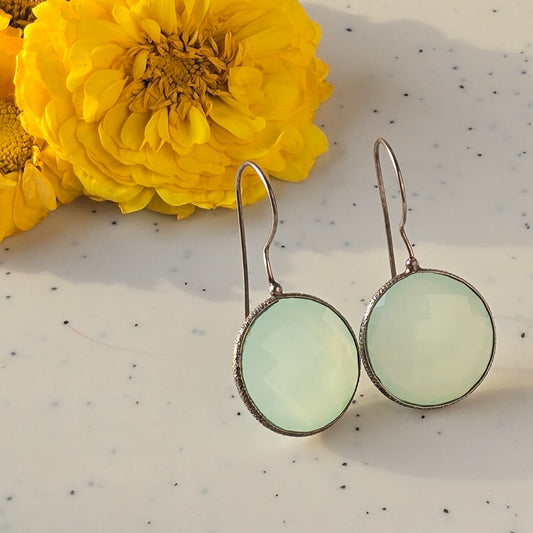 Aquamarine Stones Earrings