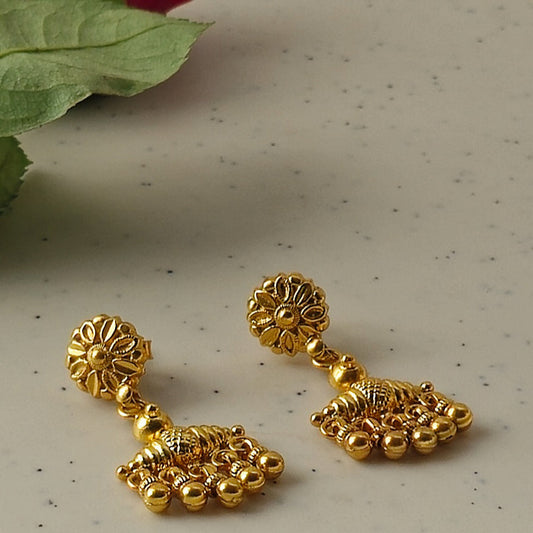 Jhumri - 22K Gold Plated Earrings