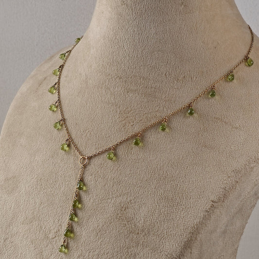 Green Dahlia - 22K Gold Plated Necklet