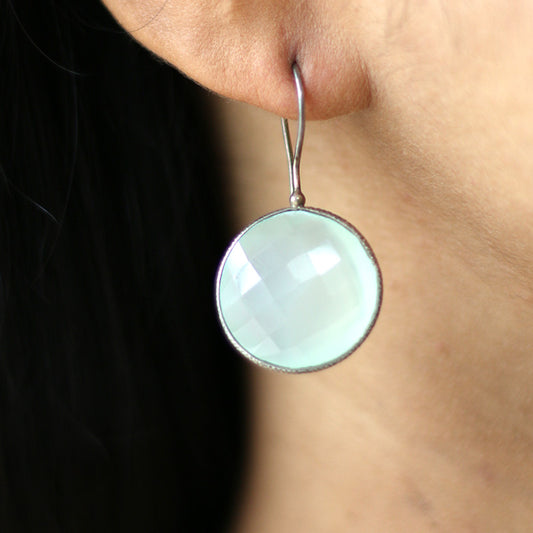 Aquamarine Stones Earrings