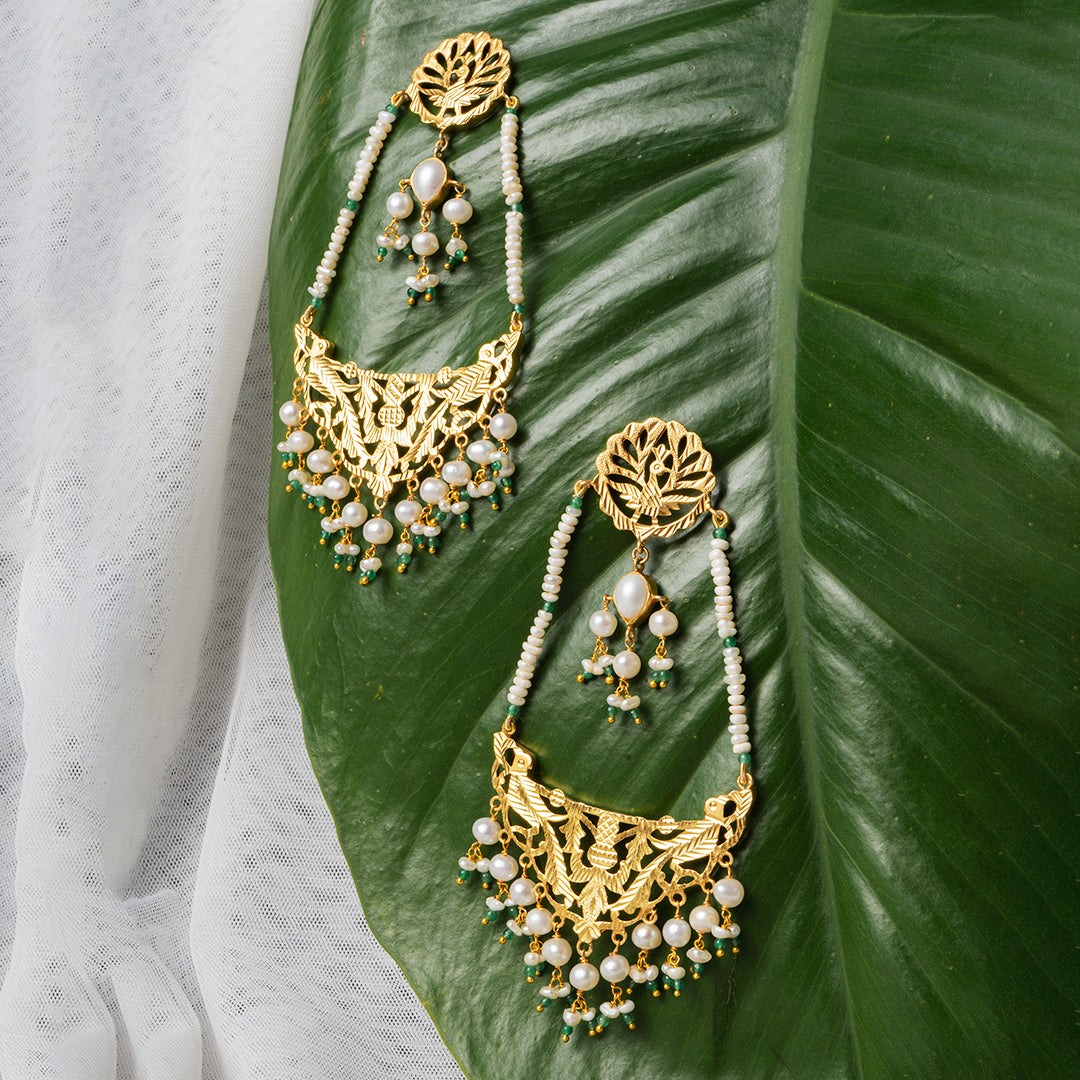 Khwabeeda - 22K Gold Plated Jhumka