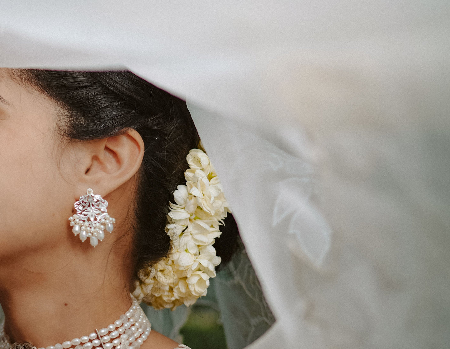 Sarah pearl studs - 22K Gold Plated Studs