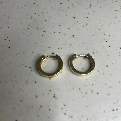 Classic Gold plated Huggie Hoops Small
