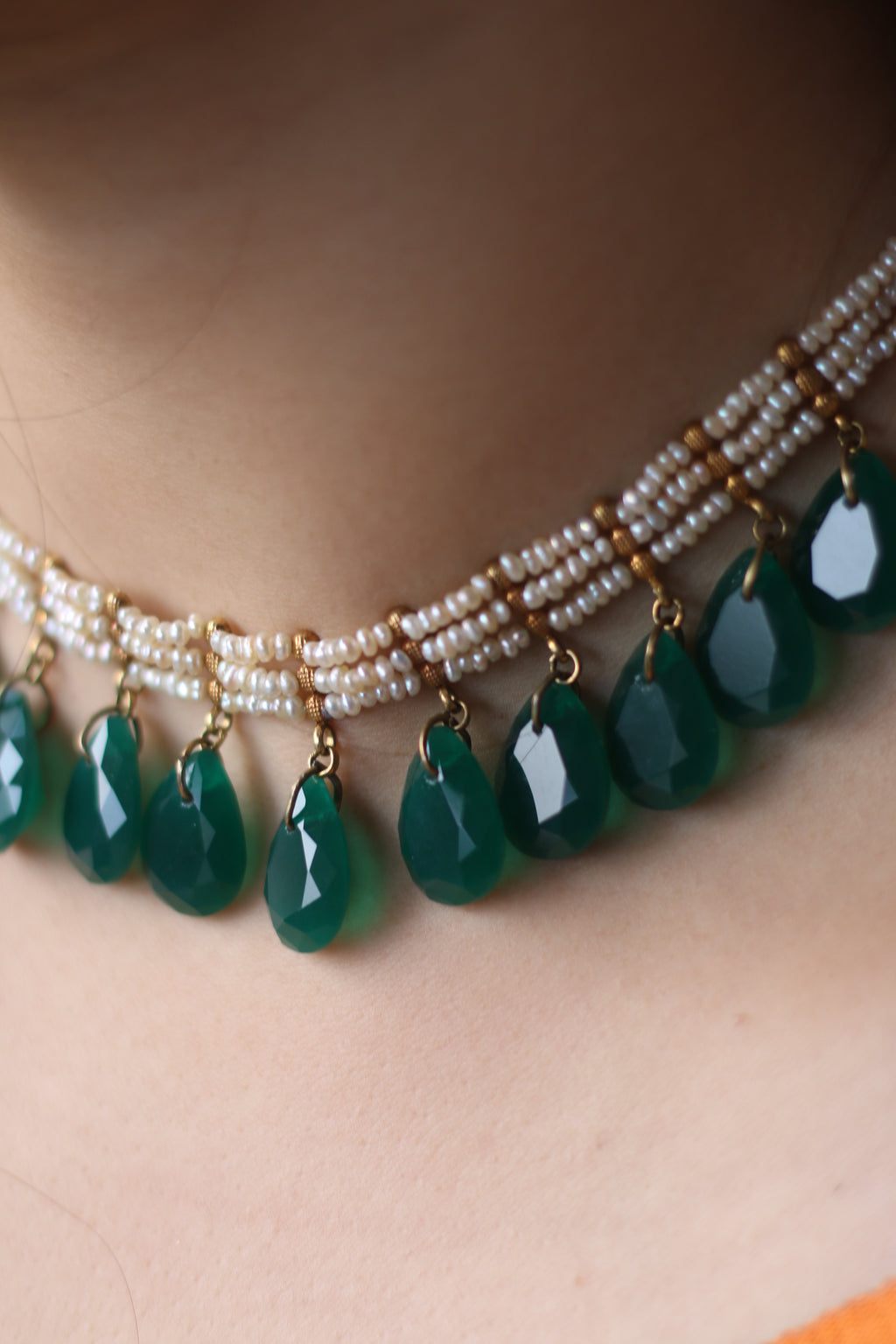 Zivar Necklace - Emerald Green
