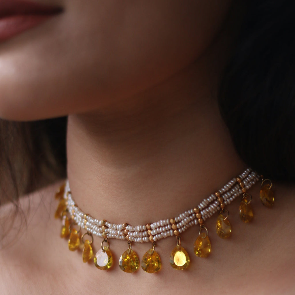 Zivar Necklace - Citrine
