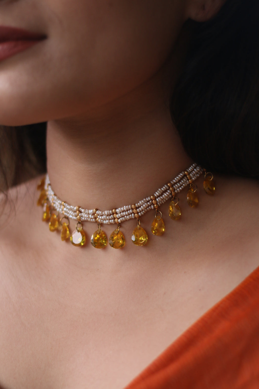Zivar Necklace - Citrine