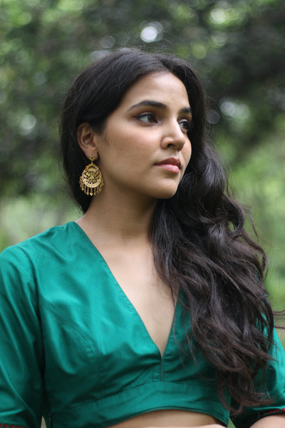 Rati — 22k Gold Plated Silver Jhumka (Ready To Ship)