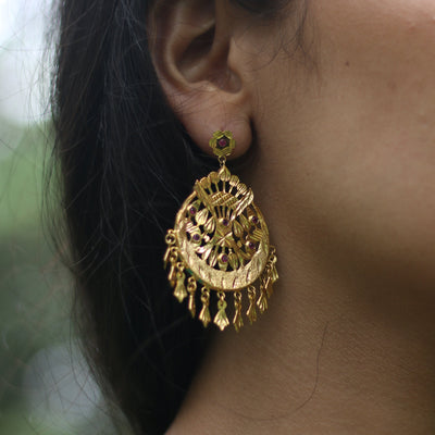 Rati — 22k Gold Plated Silver Jhumka (Made to Order)