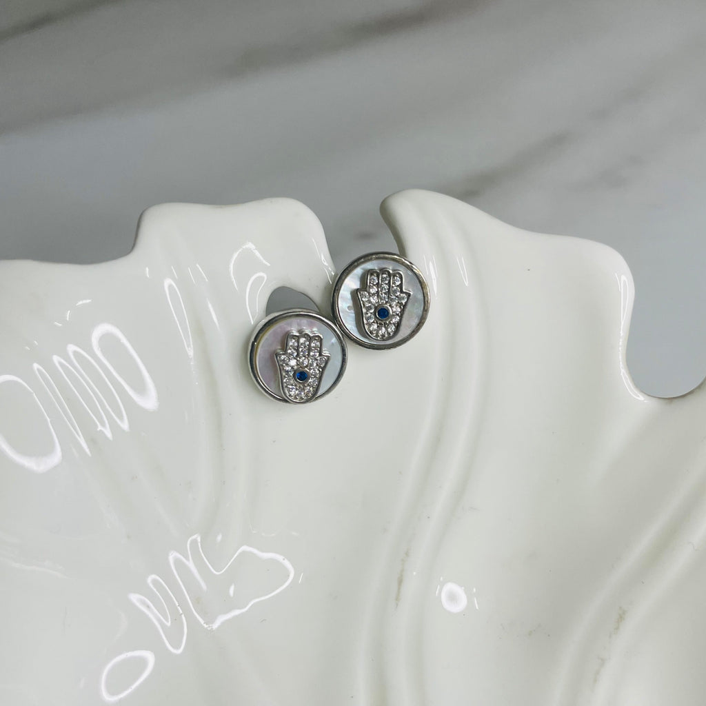 Hamsa Stud Earrings
