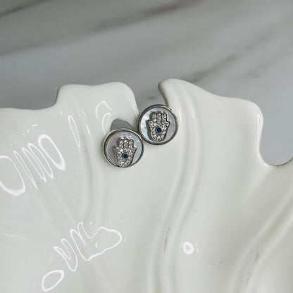 Hamsa Stud Earrings