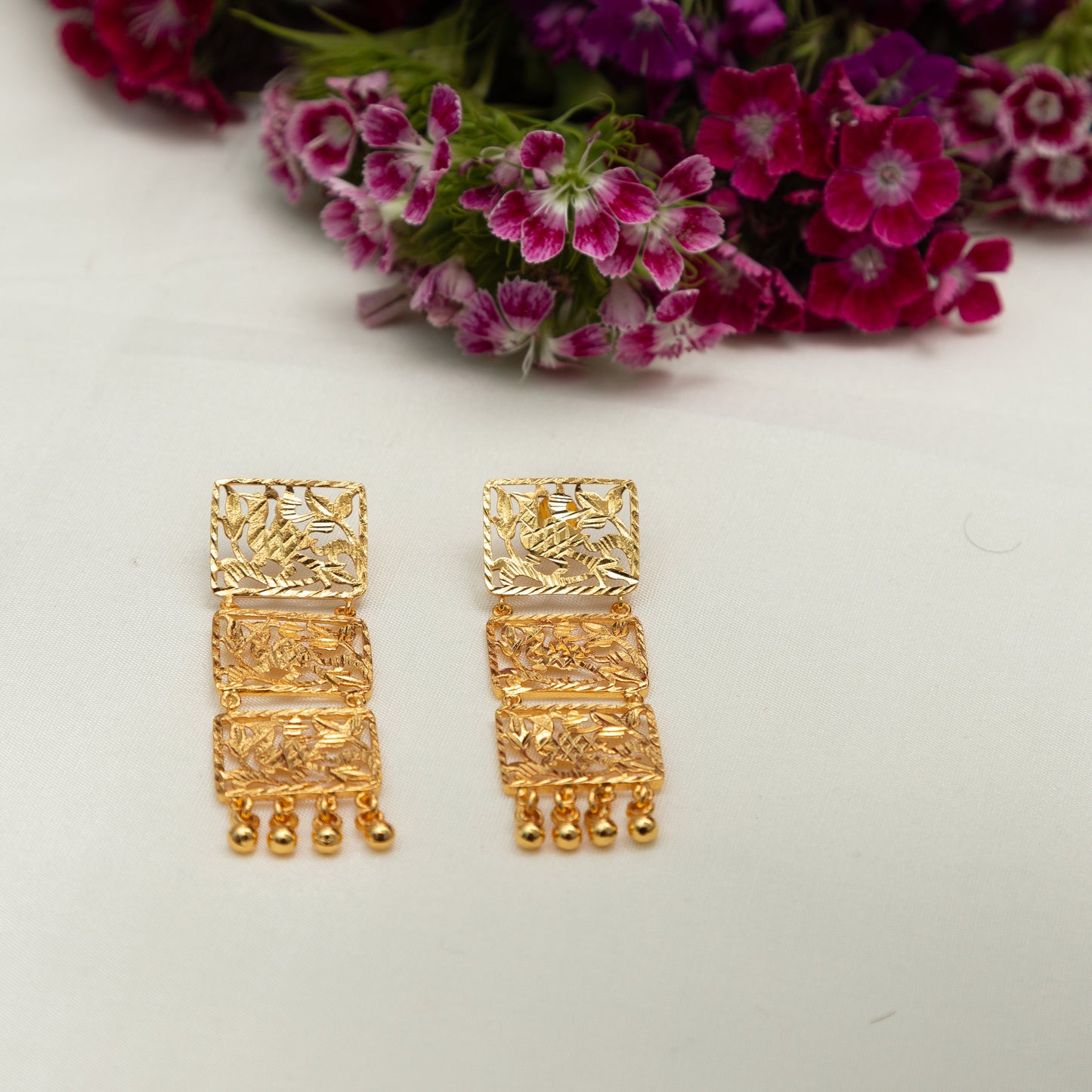Kaashni 22K Gold Plated Plated Earrings