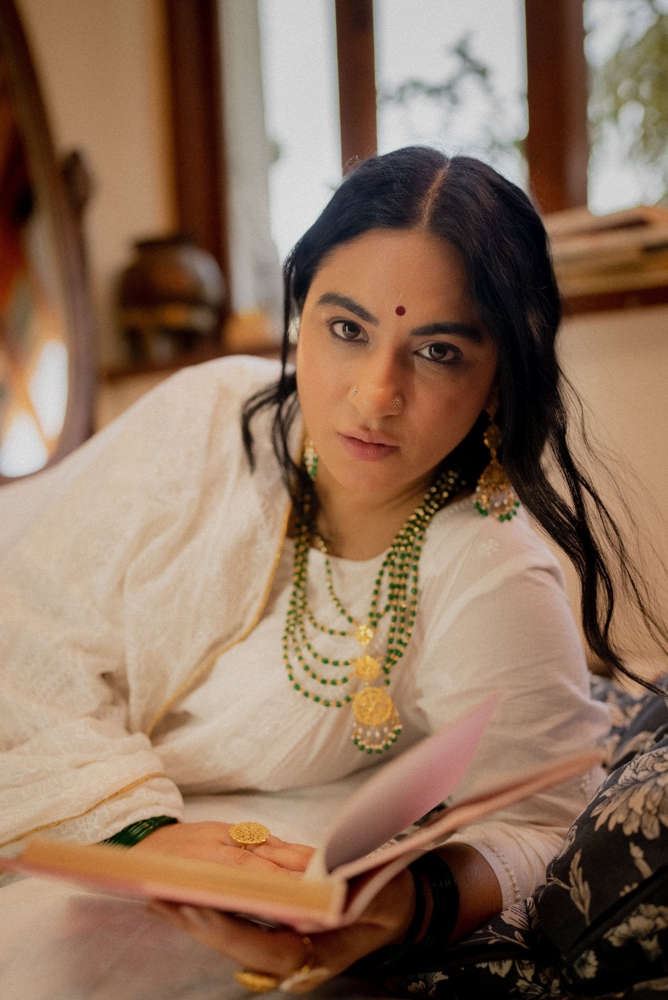Adaa - 22K Gold Plated Earrings | Silver Jewellery by Gulaal Jewels