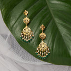Adaa - 22K Gold Plated Earrings | Silver Jewellery by Gulaal Jewels