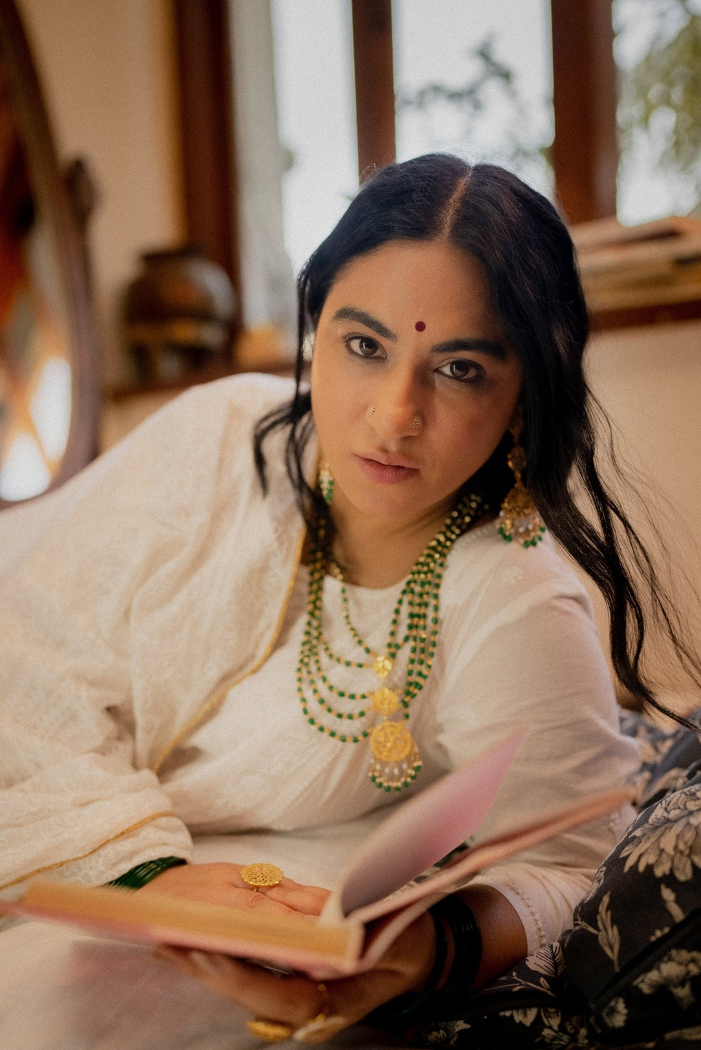 Azmat - 22K Gold Plated Necklet | Silver Jewellery by Gulaal Jewels