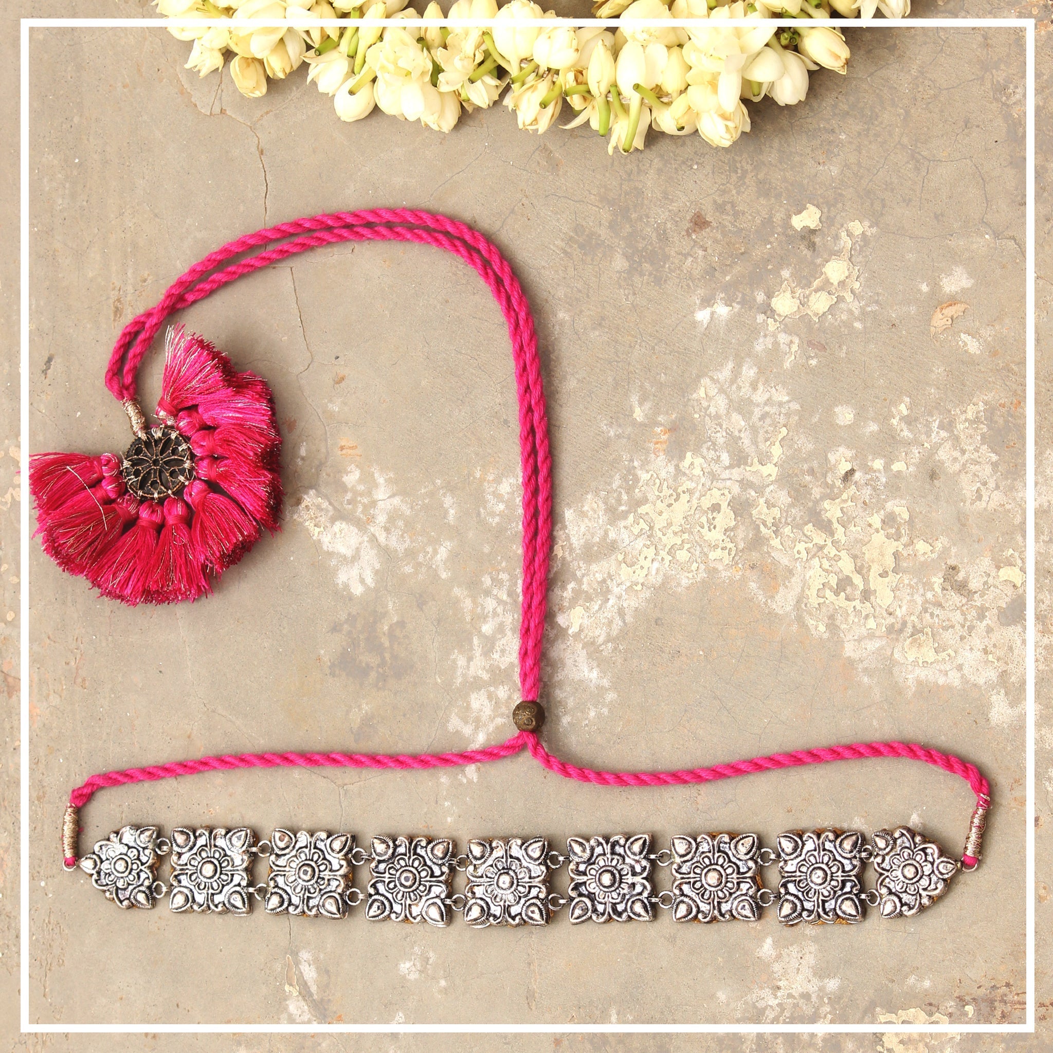 Boi - Silver Choker Set | Silver Jewellery by Gulaal Jewels