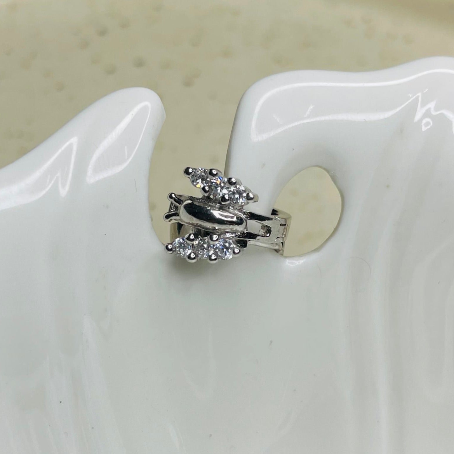 Butterfly Huggie Hoops | Silver Jewellery by Gulaal Jewels