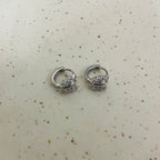 Butterfly Huggie Hoops | Silver Jewellery by Gulaal Jewels