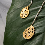 Chaand - 22K Gold Plated Earrings | Silver Jewellery by Gulaal Jewels