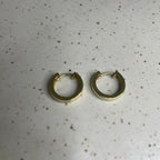 Classic Gold plated Huggie Hoops Small | Silver Jewellery by Gulaal Jewels