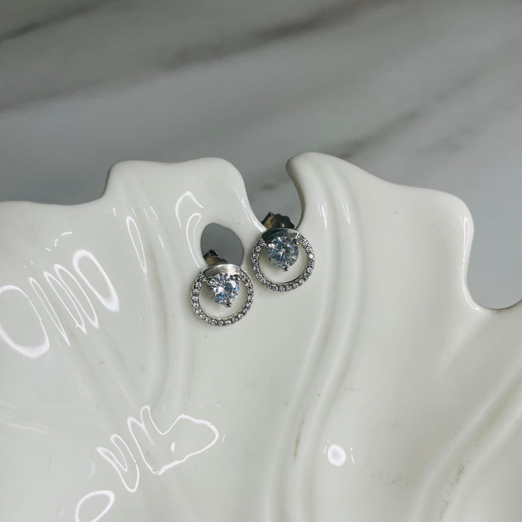 Concentric Circle Studs | Silver Jewellery by Gulaal Jewels
