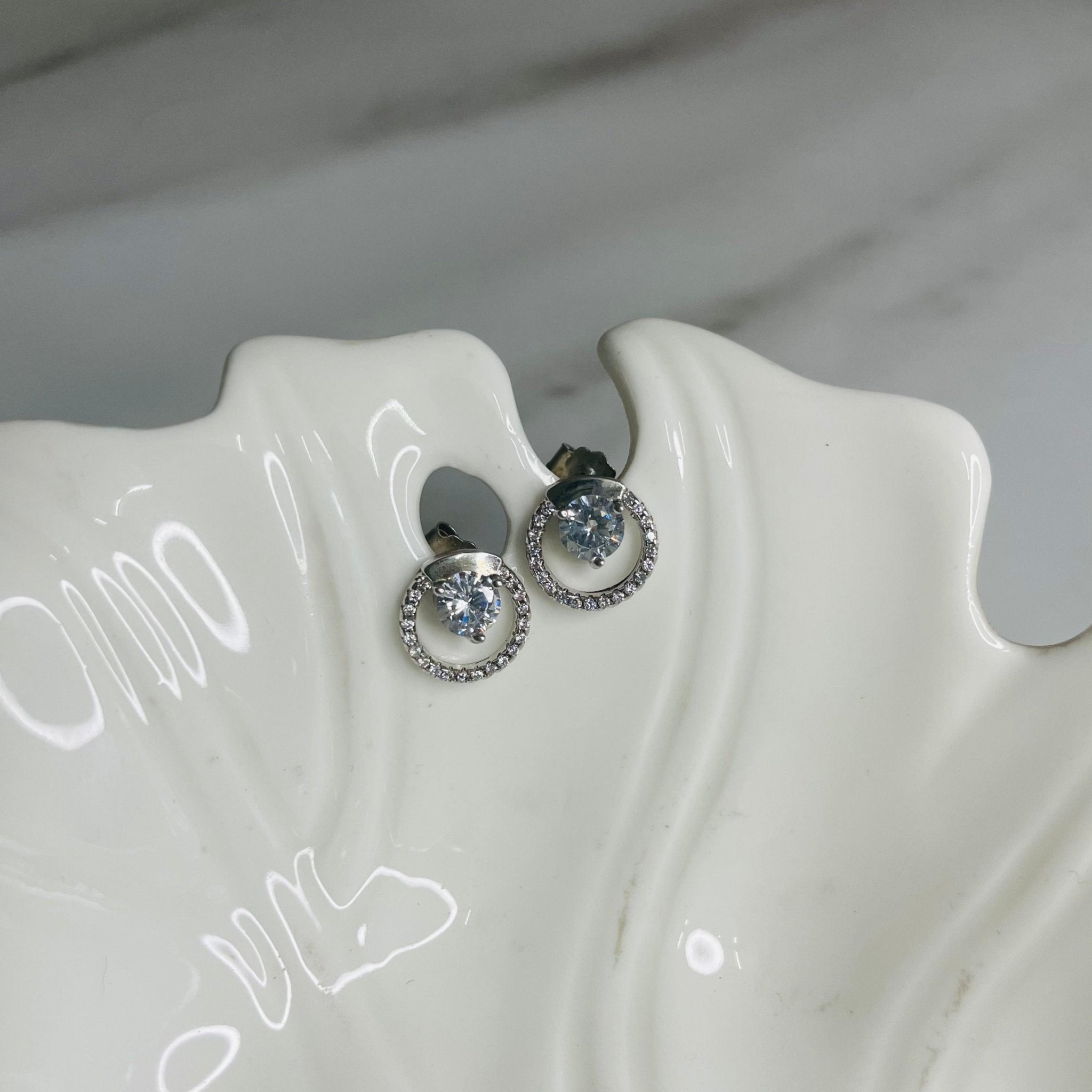 Concentric Circle Studs | Silver Jewellery by Gulaal Jewels