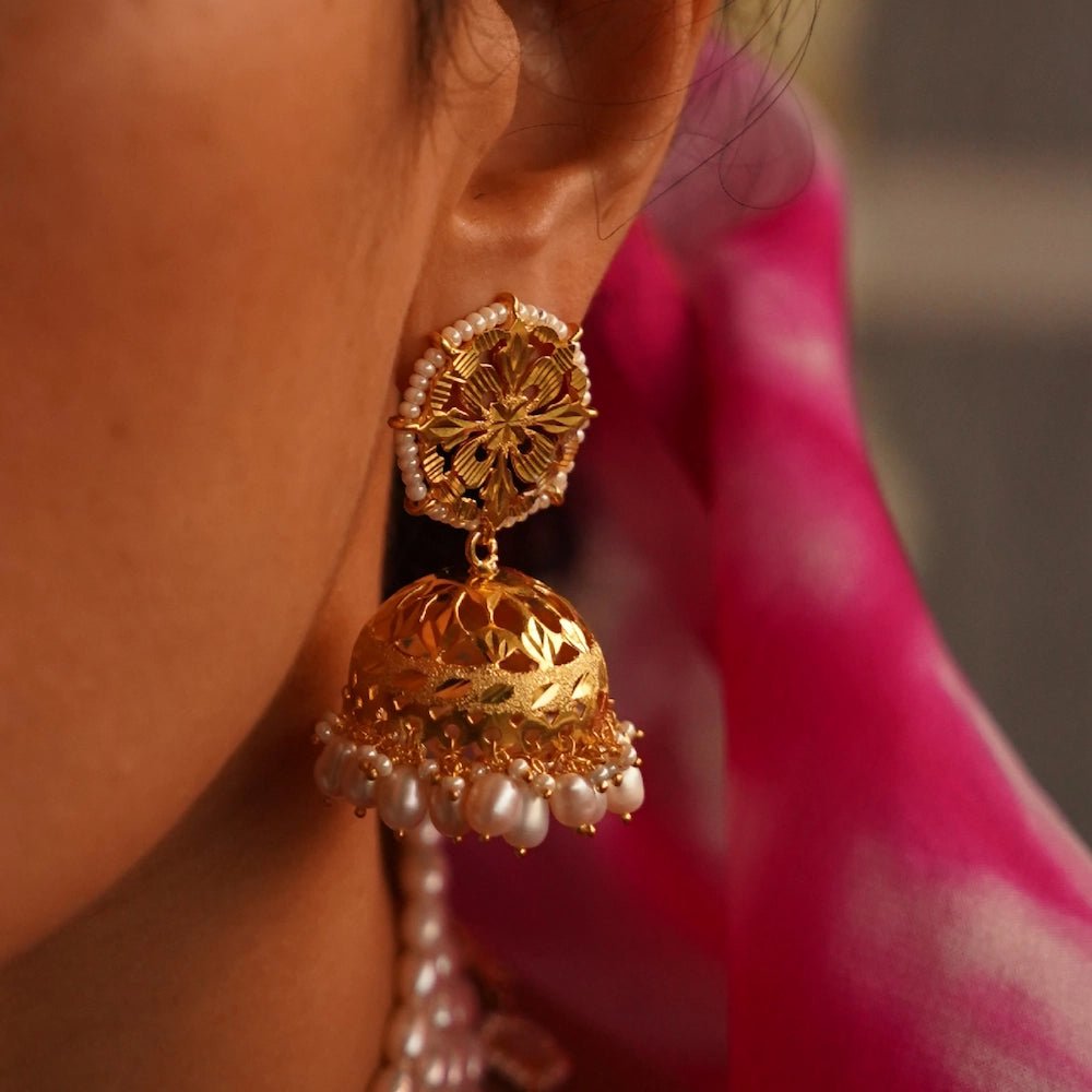 Jhumka Jewellery by Gulaal Jewels – elegant, lightweight, crafted for every occasion.