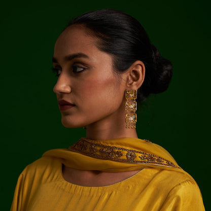 Kaashni 22K Gold Plated Plated Earrings