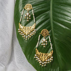Khwabeeda - 22K Gold Plated Jhumka | Silver Jewellery by Gulaal Jewels