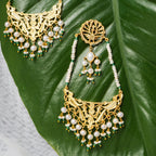 Khwabeeda - 22K Gold Plated Jhumka | Silver Jewellery by Gulaal Jewels