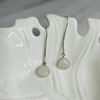 Milky White Stone Earrings | Silver Jewellery by Gulaal Jewels