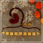 Nanda - 22K Gold Plated Choker Set | Silver Jewellery by Gulaal Jewels