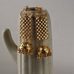 Nargisi Gold plated Earrings | Silver Jewellery by Gulaal Jewels