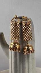 Nargisi Gold plated Earrings | Silver Jewellery by Gulaal Jewels