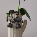 Noorani - Oxidised Jhumka | Silver Jewellery by Gulaal Jewels