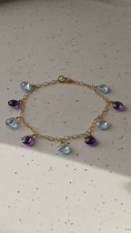 Orchid - 22K Gold Plated Bracelet | Silver Jewellery by Gulaal Jewels