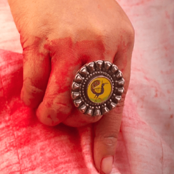 Pakshi - Oxidised Ring | Silver Jewellery by Gulaal Jewels
