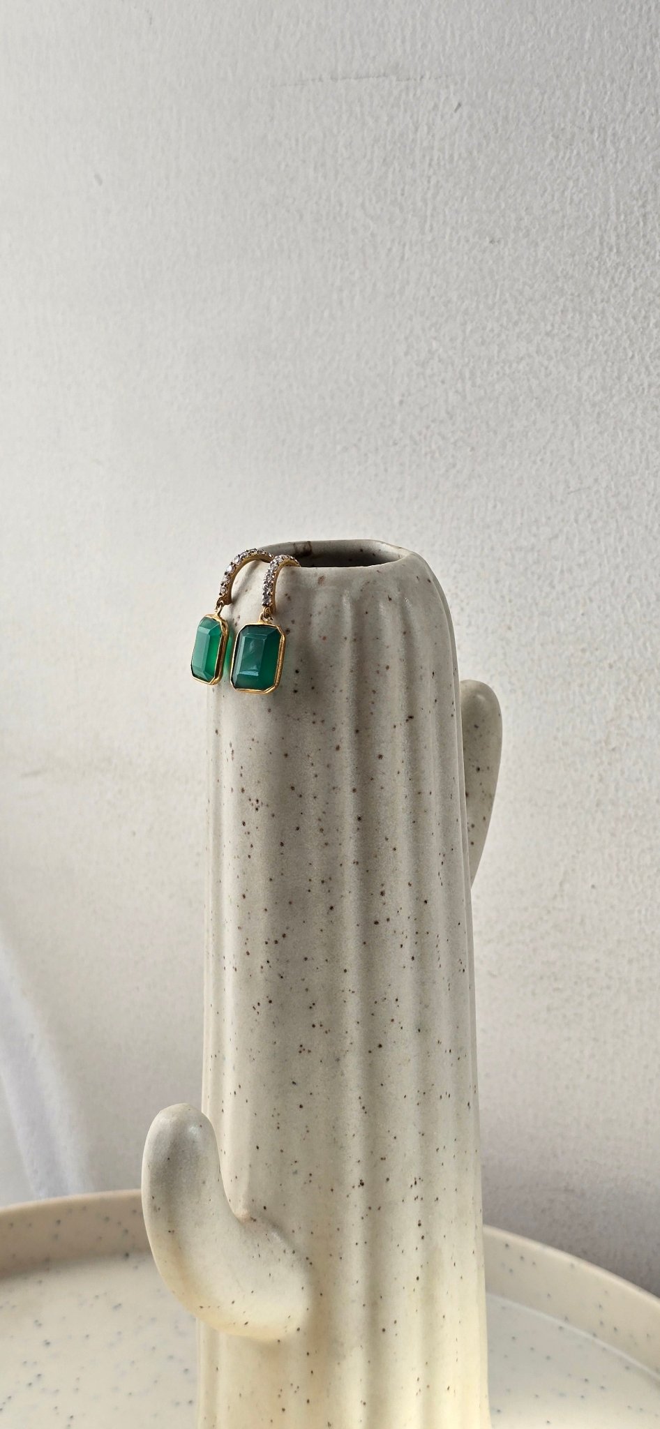 Panna earrings combo | Silver Jewellery by Gulaal Jewels
